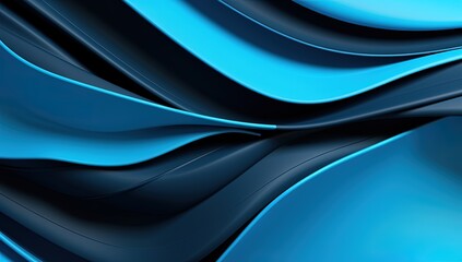 Wallpaper with Gradient Blue Shapes. Professional Background