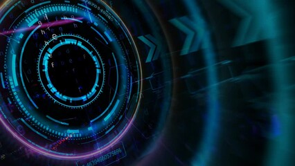 Quantum computer futuristic technology digital holographic process and analysis for big data and matrix polygon background - Powered by Adobe