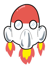 Rocket cartoon png
