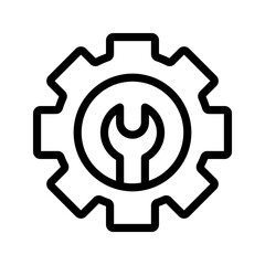 Maintenance icon. sign for mobile concept and web design color editable