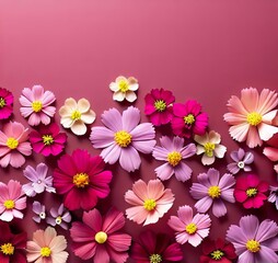 Obraz na płótnie Canvas flowers background, with copyspace