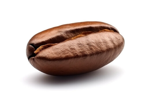 Coffee been isolated on white background.Generative Ai.