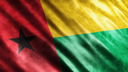Guinea Bissau National Grunge Flag, High Quality Grunge Flag Image 