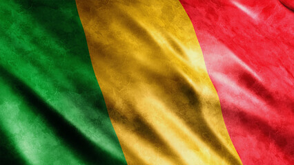 Mali National Grunge Flag, High Quality Grunge Flag Image