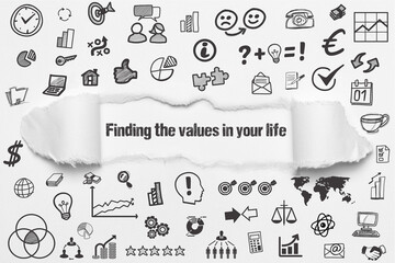Finding the values in your life	