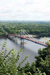 kiev, kyiv. ukraine, dnipro, bridge, river, city, panorama, architecture, water, landscape, cityscape, view, travel, urban, capital