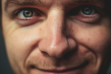 close up of human face