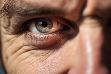 close up of human face