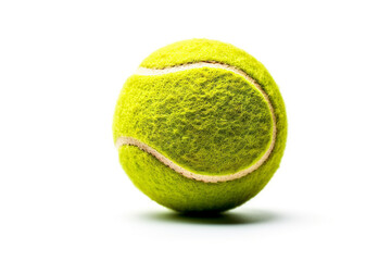 Tennis ball isolated on white background.Generative Ai.