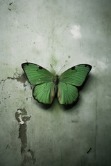 pretty green butterfly.