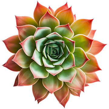 Succulent isolated on transparent background cutout. Generative AI