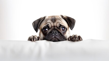 french bulldog puppy on white background