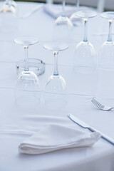 table set for dinner