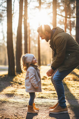 Obraz premium parent with kids