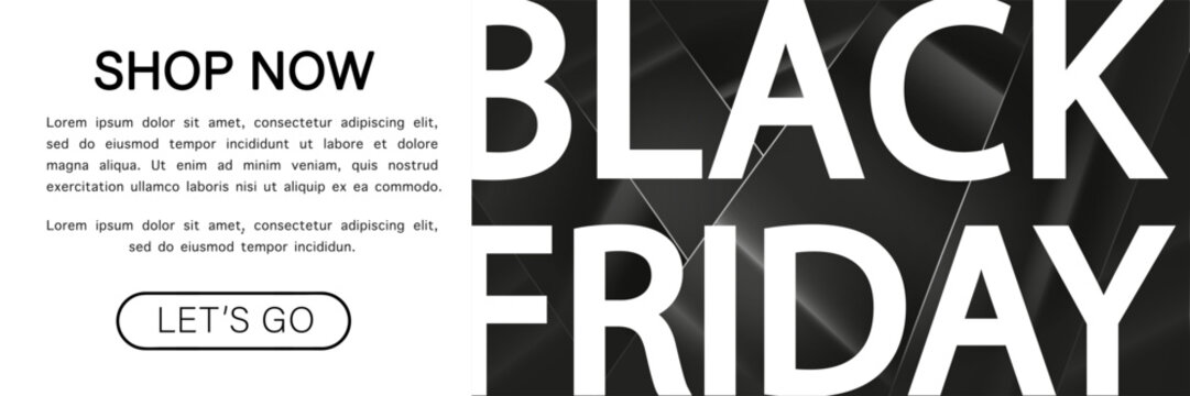 Banni&egrave;re web pour la Black Friday
