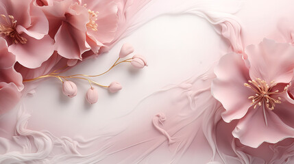 Floral rose vector background for celebration bridal shower invite card. Generative Ai