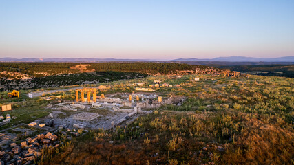 aerial view of the city