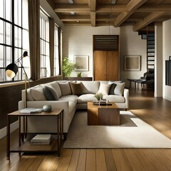 Fototapeta na wymiar living rooms generative by AI technology