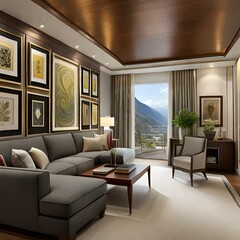 living rooms  generative by AI technology