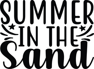 Summer in the sand vector arts 