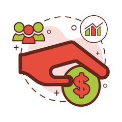 save money icon design, business icons.