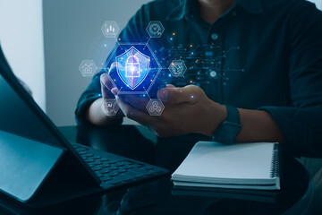 Technology and financial advisory services concert. Business teamwork and working on digital laptop computer with advisor showing plan of investment to clients at table office. Digital marketing.