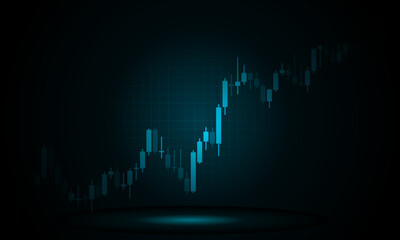 Business growth candle stick. chart digital. Business Presentation. Vector illustration.