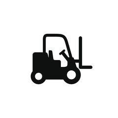 Forklift icon isolated on white background