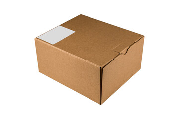 Parcel box isolated on white background.