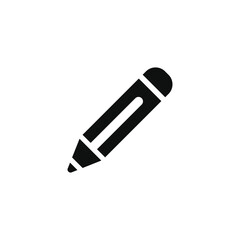 Pencil icon isolated on white background