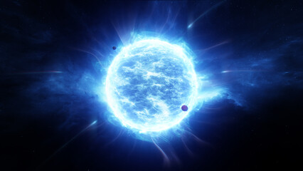 Neutron Star In The Space