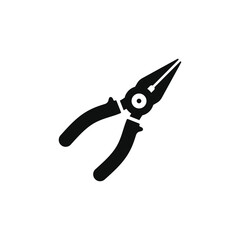 Pliers icon isolated on white background