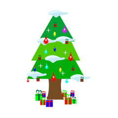 Christmas Tree With Gift Box 