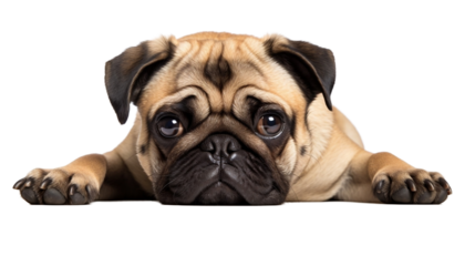 english bulldog isolated on white background