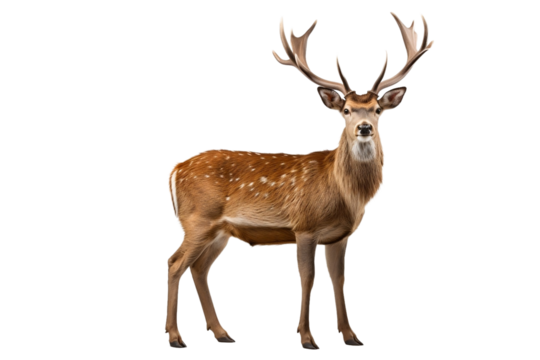 deer isolated on white background
