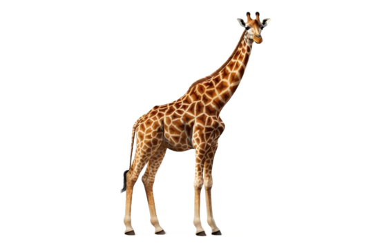 giraffe isolated on white background
