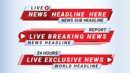 FREE NEWS LOWER THIRD RED BREAKING NEWS