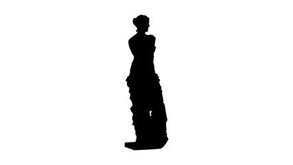 Venus de Milo silhouette - obrazy, fototapety, plakaty