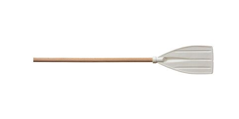 Boat paddle, oar isolated on transparent background, PNG. Kids summer vacation fun