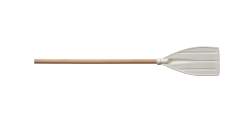 Boat paddle, oar isolated on transparent background, PNG. Kids summer vacation fun