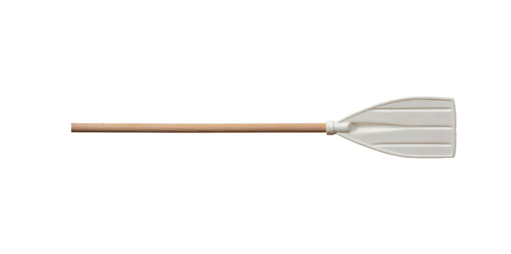 Boat paddle, oar isolated on transparent background, PNG. Kids summer vacation fun