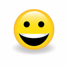 High quality emoticon vector on white background. Trending emoticon.