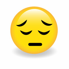 High quality emoticon vector on white background. Trending emoticon.