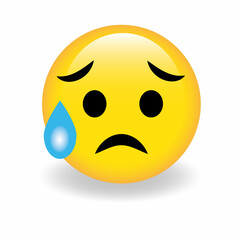 High quality emoticon vector on white background. Trending emoticon.