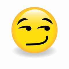 High quality emoticon vector on white background. Trending emoticon.