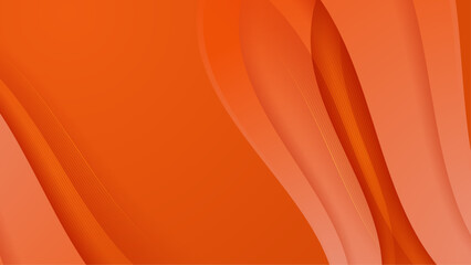 Orange background. space design concept. Decorative web layout or poster, banner.