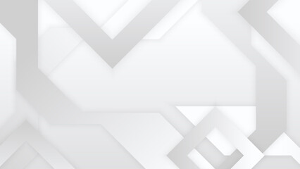 Minimal geometric white light background abstract design.