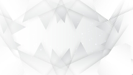 Abstract banner web white and gray geometric overlapping technology corporate design background.