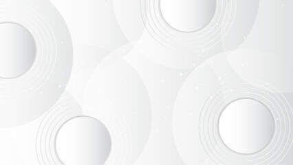 Abstract geometrical white with triangle banner background. illustration vector design