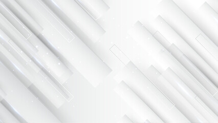 Obraz premium Abstract white and gray background, geometric, modern design, illustration